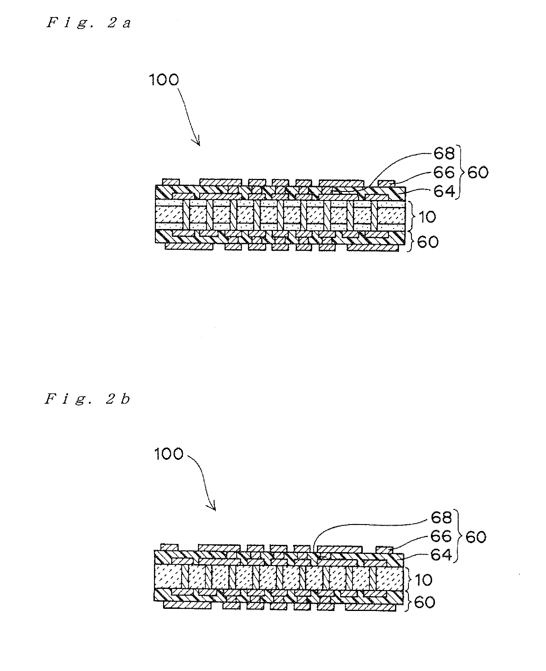 Hybrid substrate, method for manufacturing the same, and semiconductor integrated circuit package