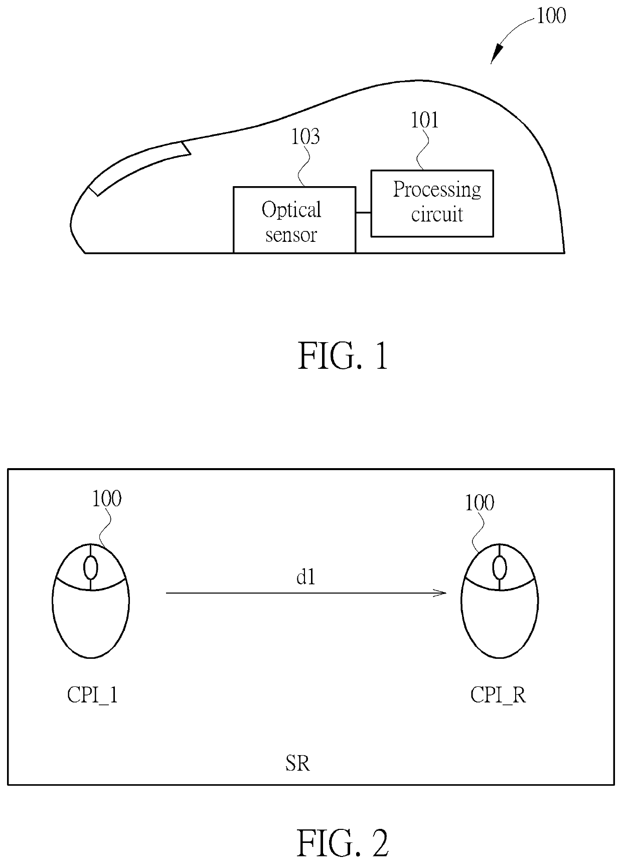 Count per inch calibration method and optical navigation device