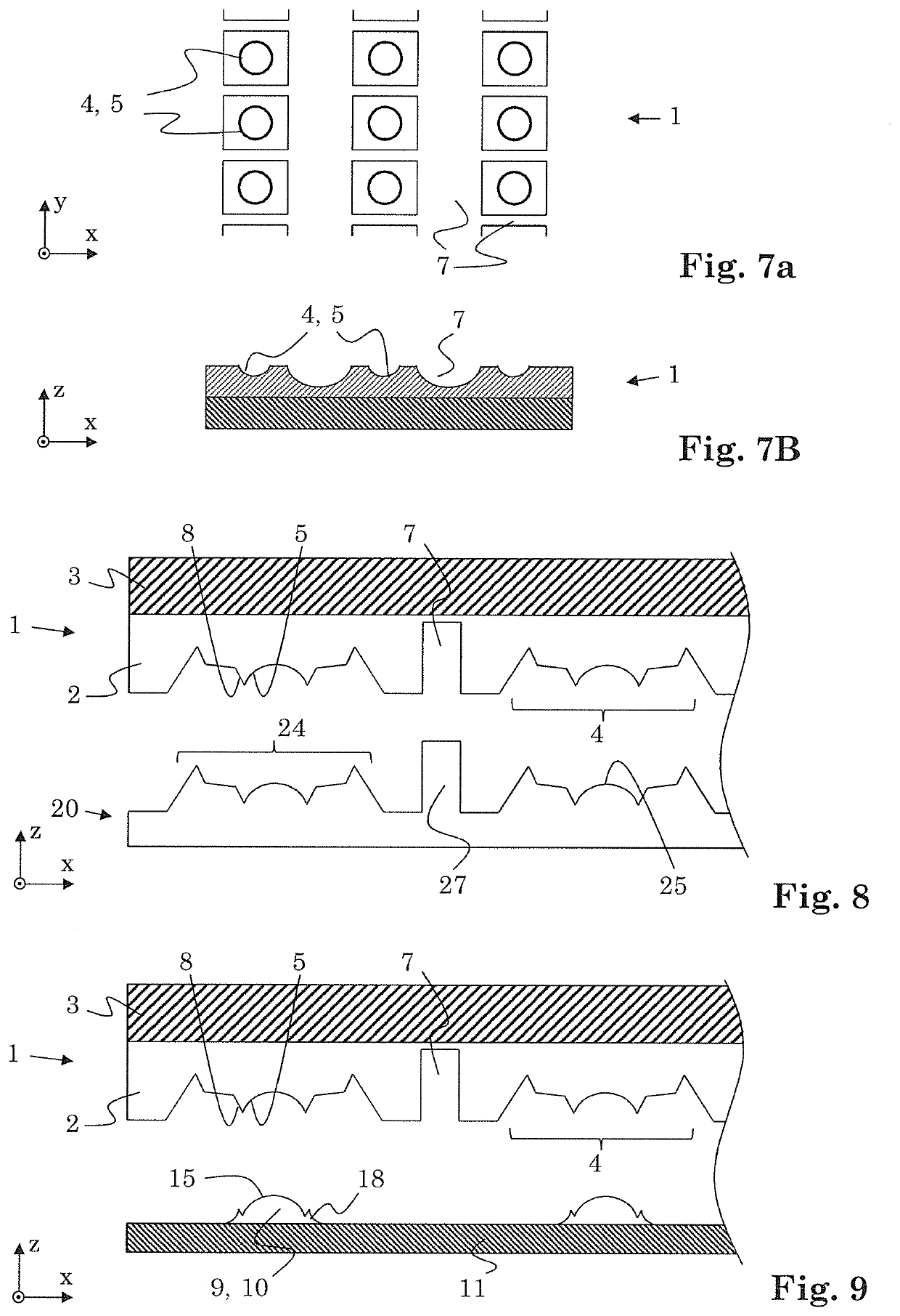 Improvements in replication and related methods and devices, in particular for minimizing asymmetric form errors