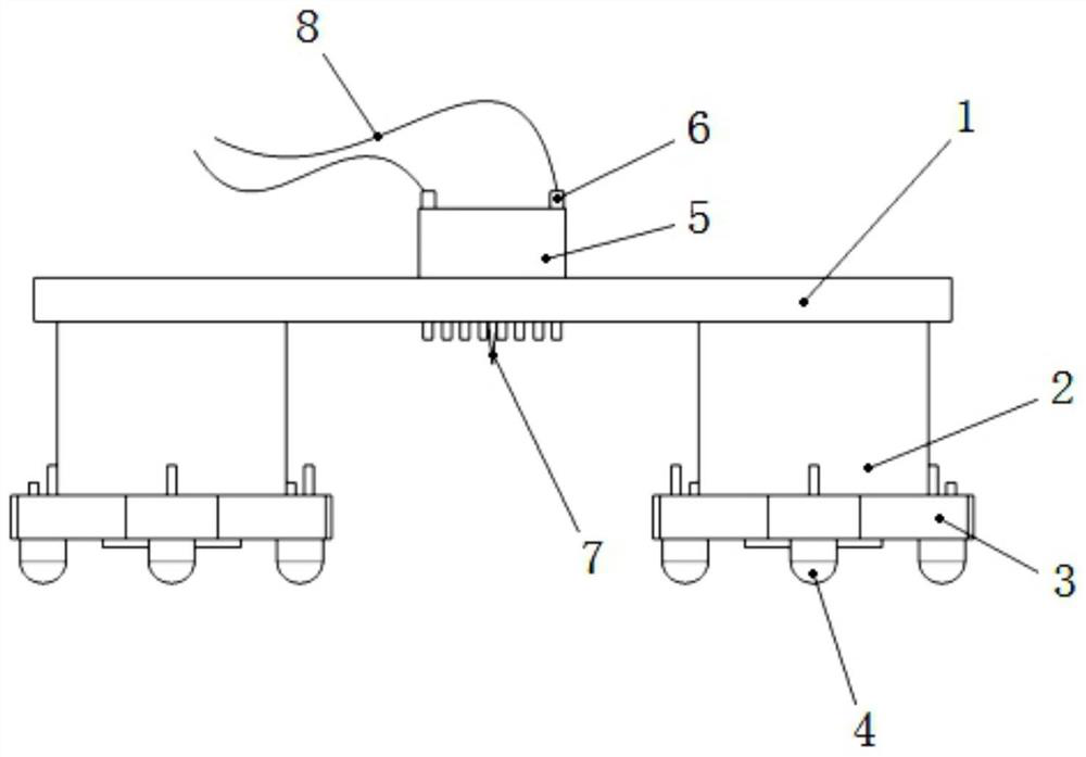 Photo-stimulation mounting device with rotatable light source and method thereof