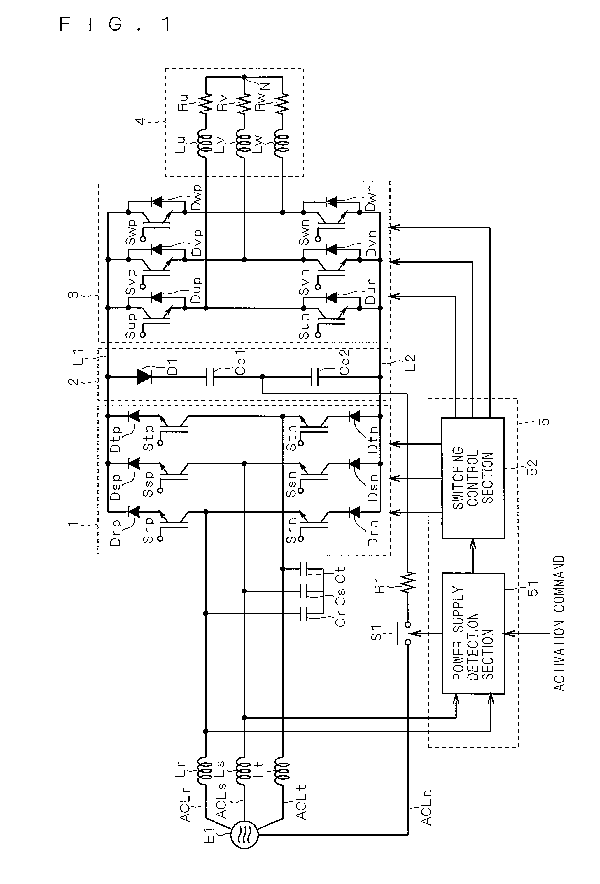 Direct ac power converting apparatus