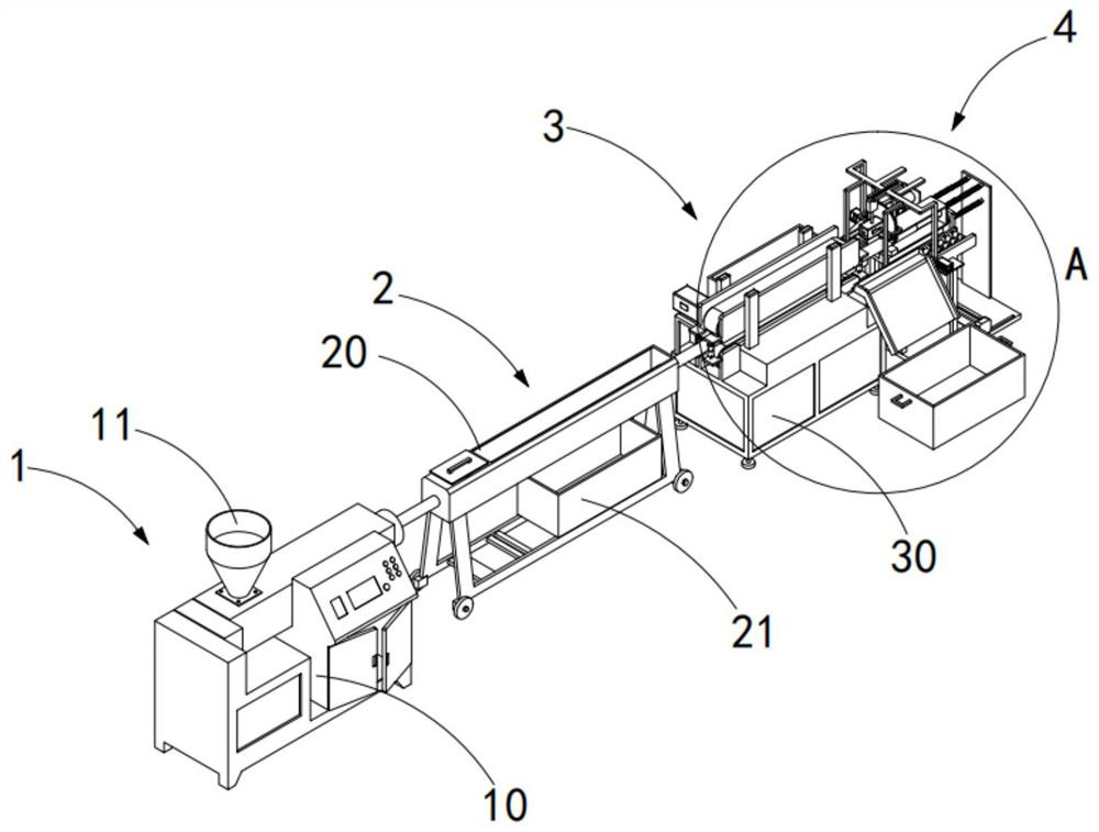 Cutting equipment for producing PVC pipes