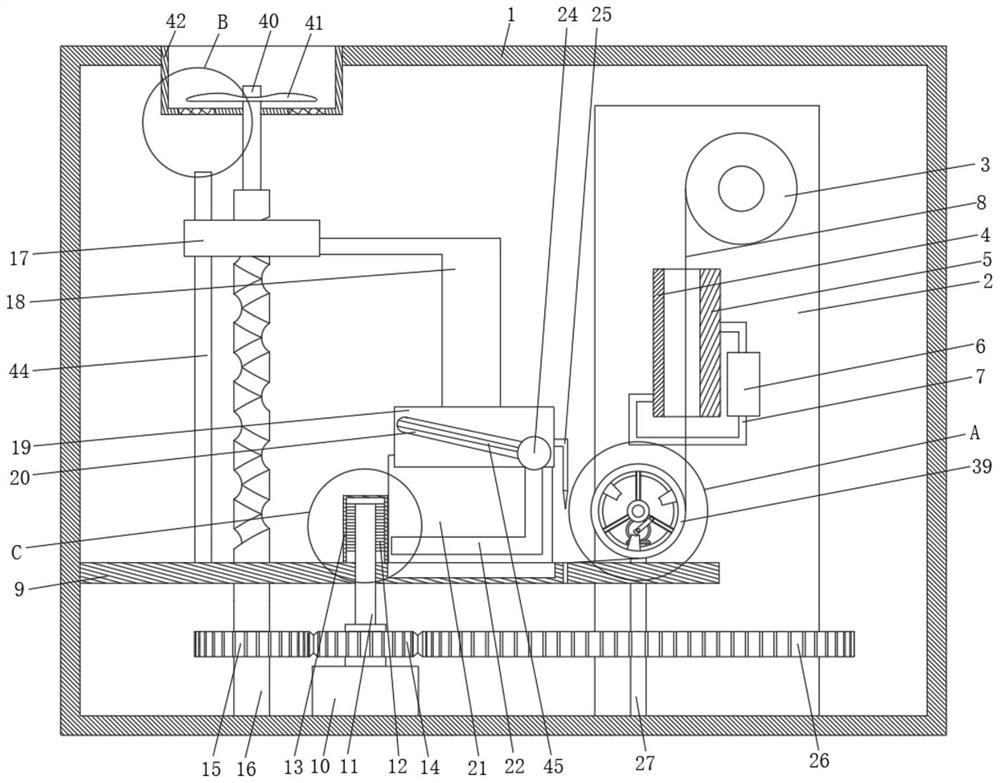 Rotary film pasting mechanism of high-performance connector accessory production device