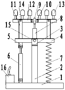 Swing-type landscape lamp