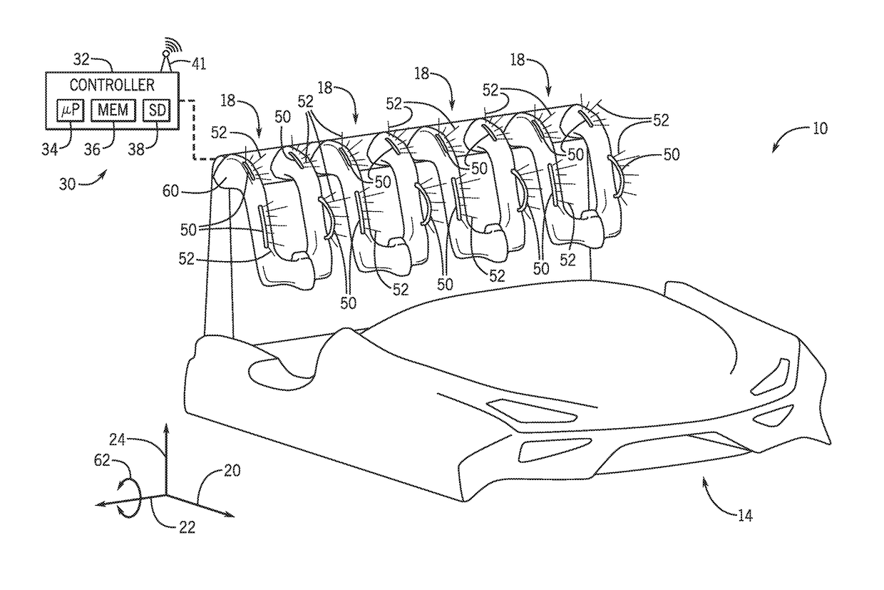 Passenger restraint with integrated lighting