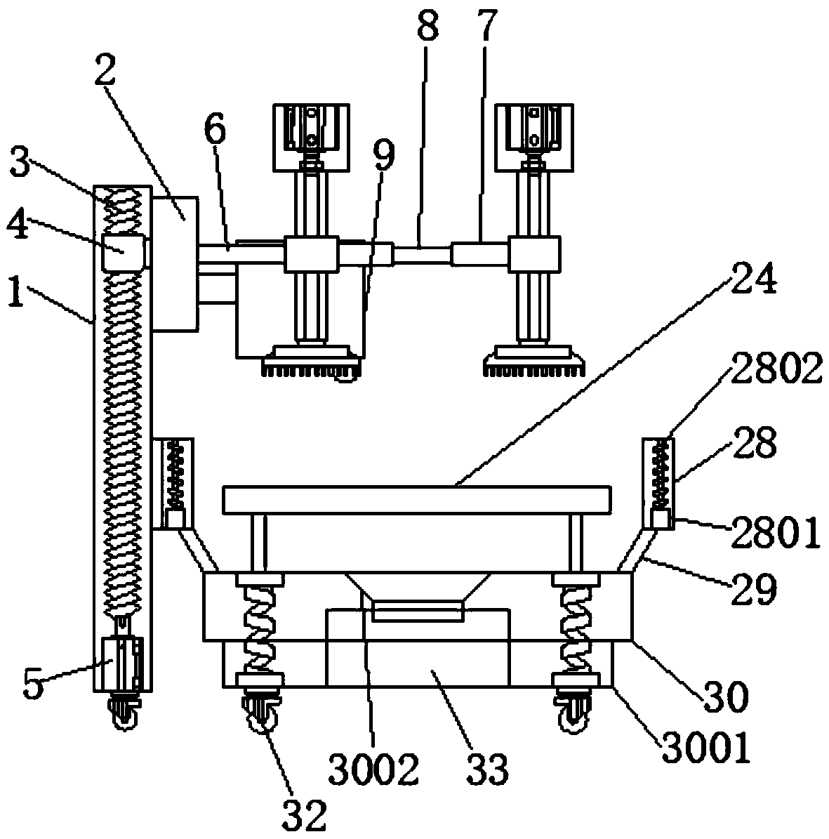 Metal grinding device used for processing metal and capable of automatically driving and conveniently adjusting size