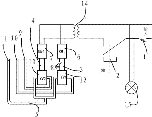 Self-controlled heating welding electric circuit device