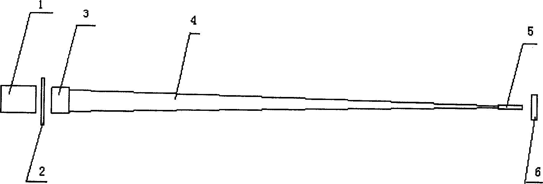 Optical fibre coherence coupling method for large power semiconductor laser array and optical fibre shaper