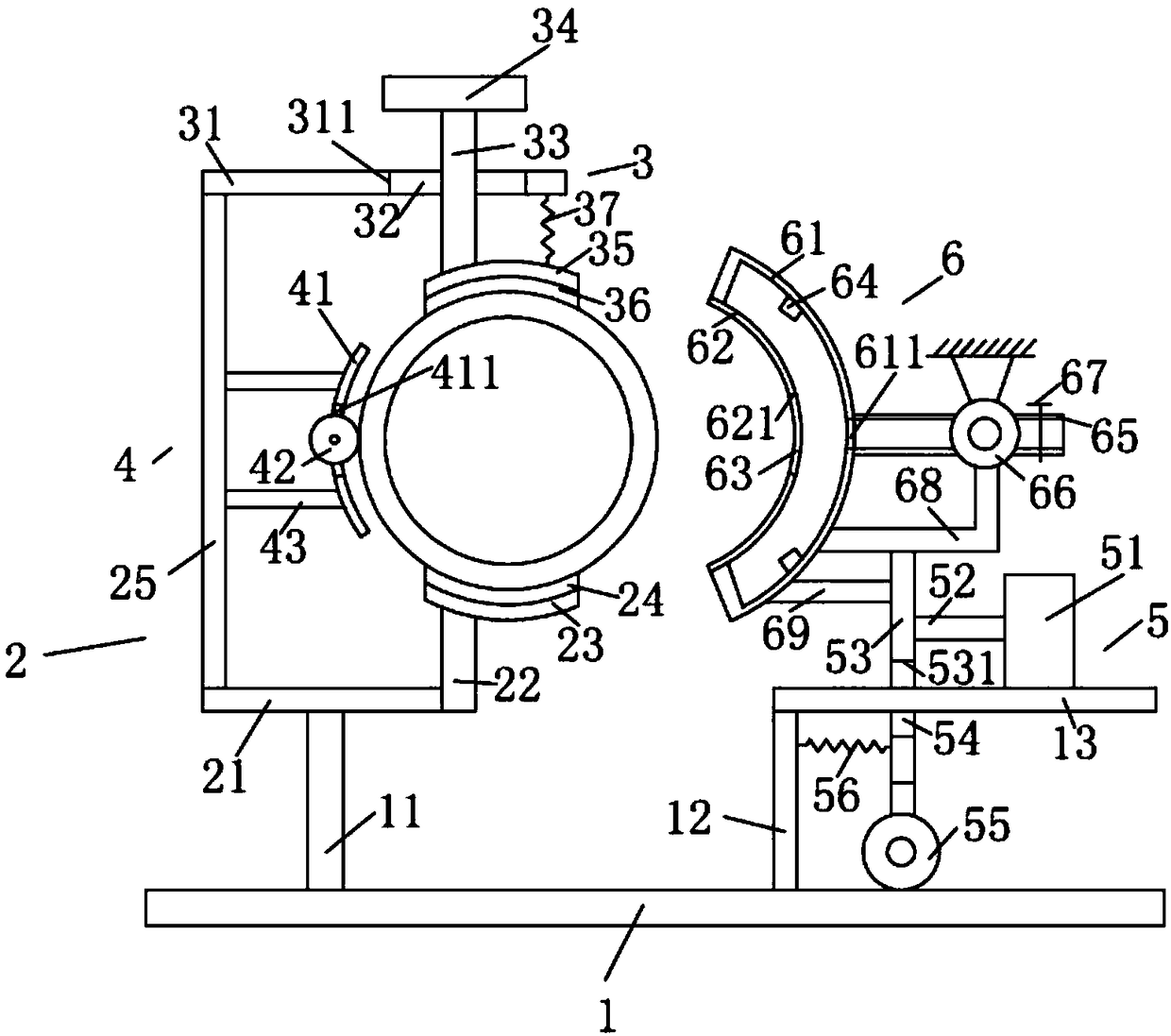 Cable surface air drying device in field of electric power engineering