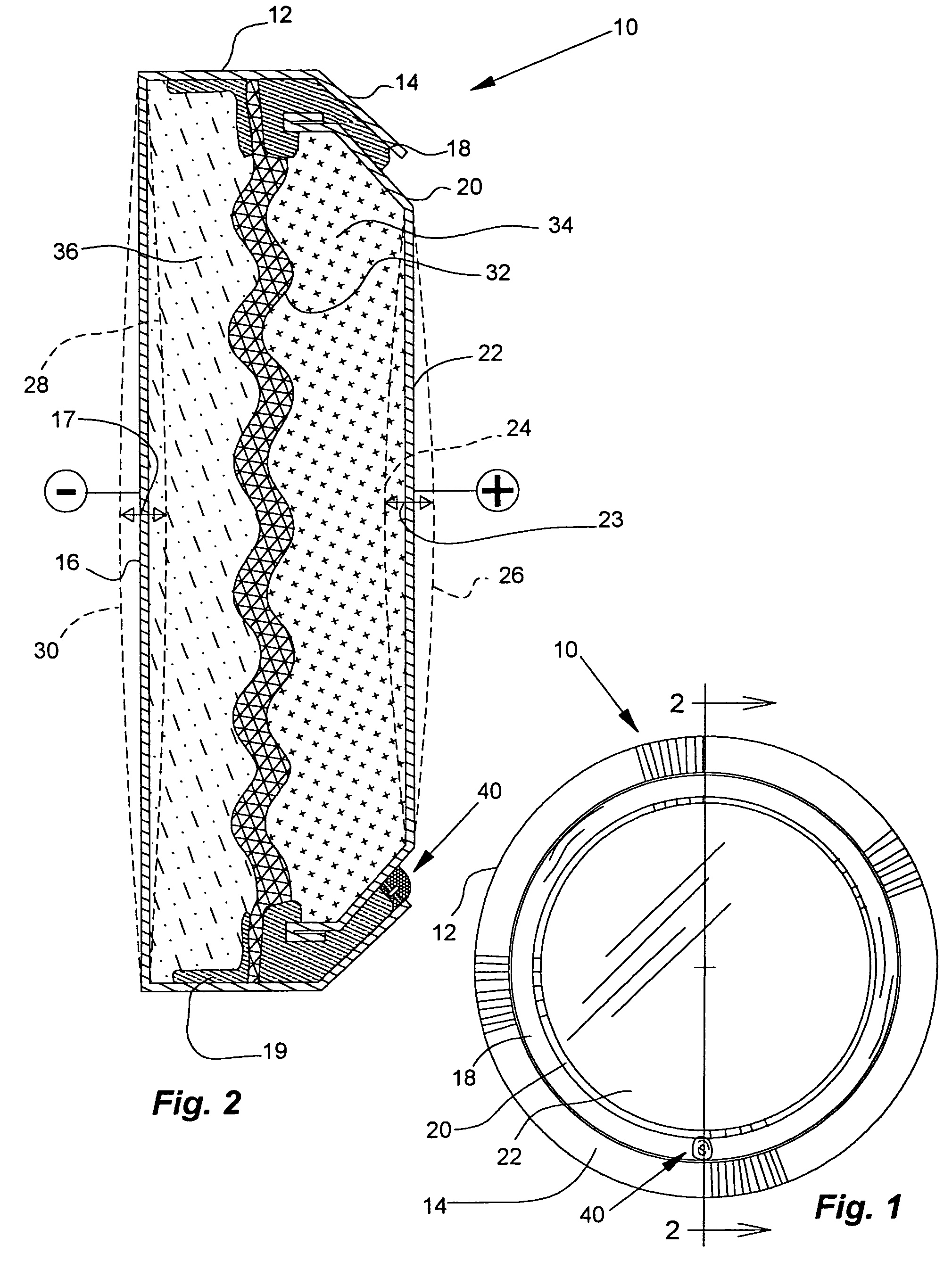 In situ rechargeable battery and charging stand