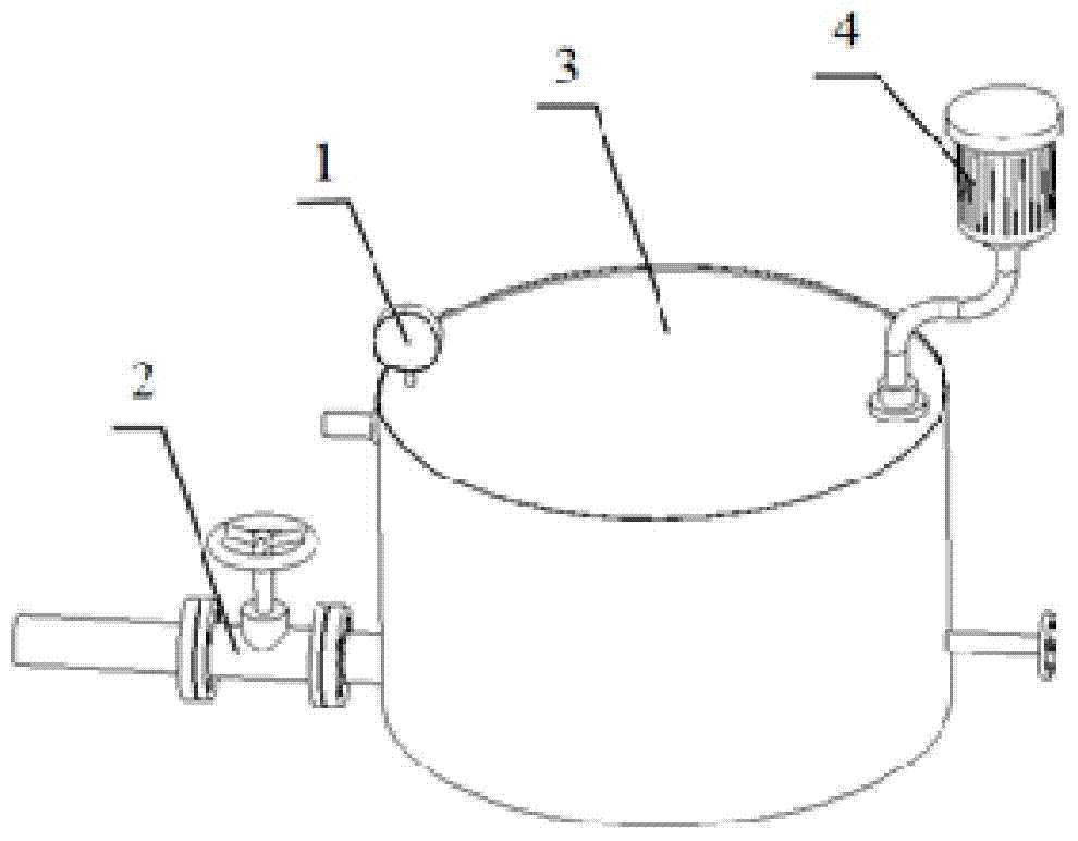 Small-sized cavitation test device based on pressure control