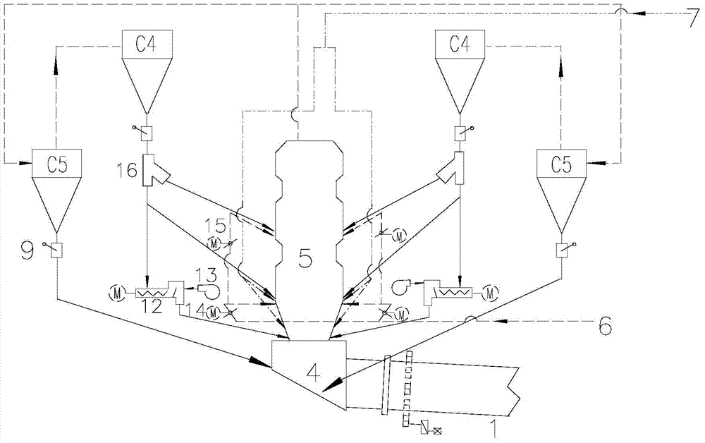 Air-coal graded low-nitrogen combustion equipment and technology and cement clinker firing system