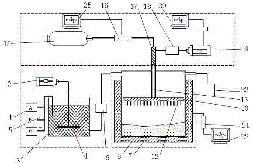 Device for preparation of dual-porosity transparent gas bearing rock mass and preparation method