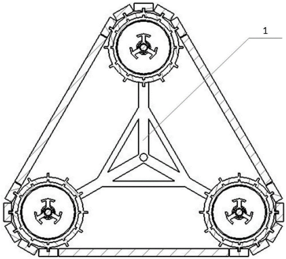 Turnable unmanned moon vehicle driven by hub motors and control method thereof