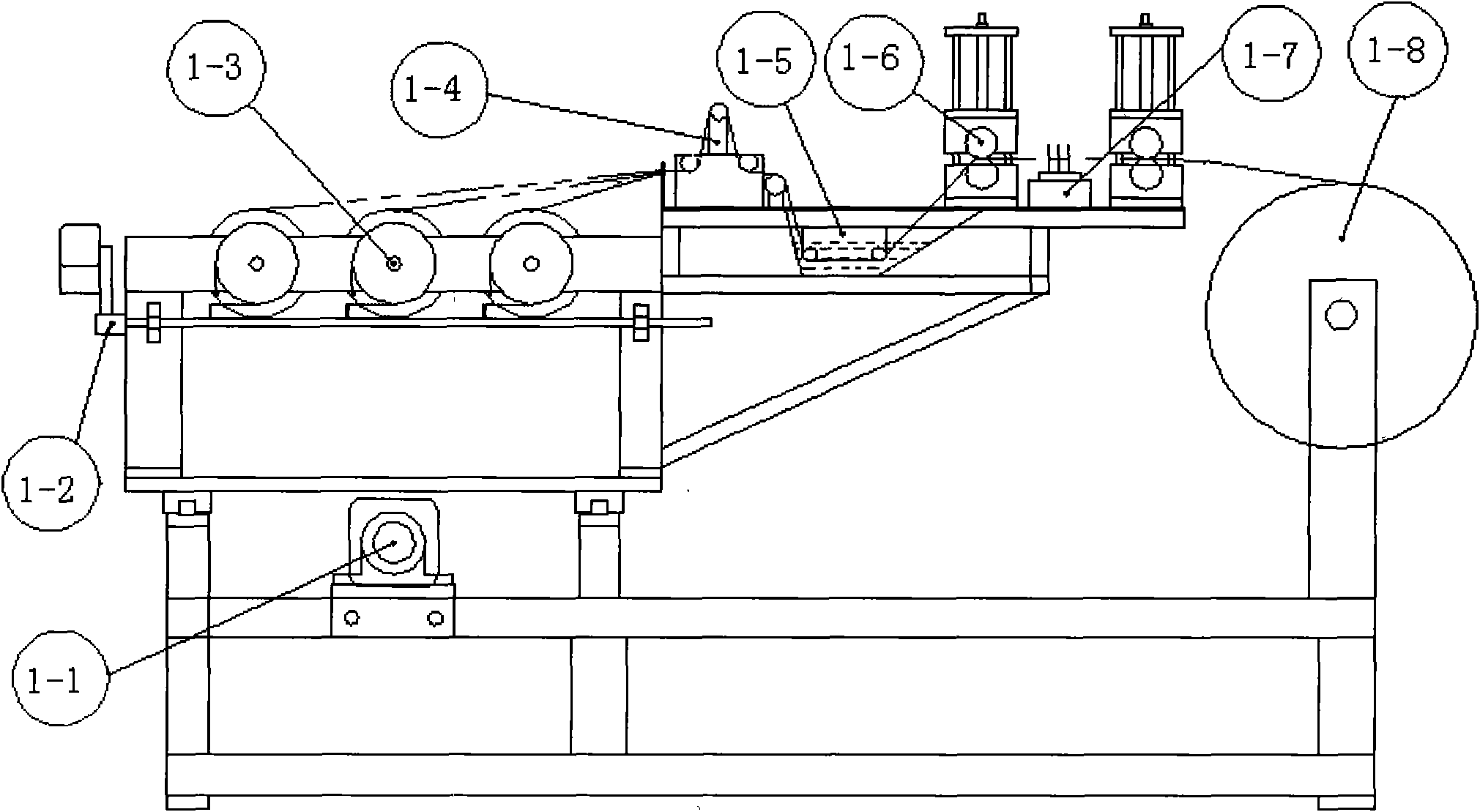 Multi-tow fiber preimpregnation laying device