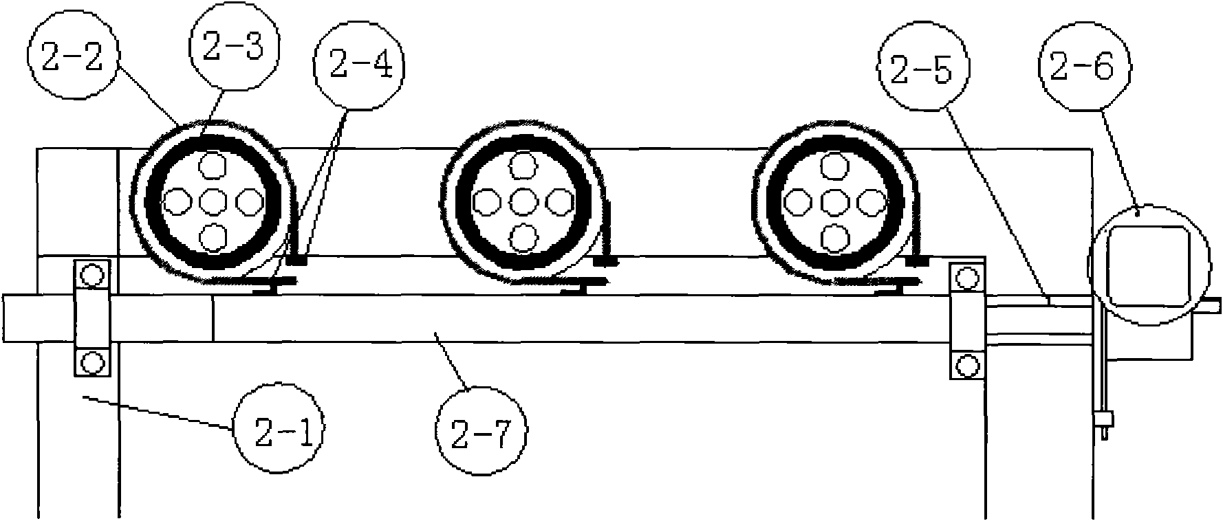 Multi-tow fiber preimpregnation laying device