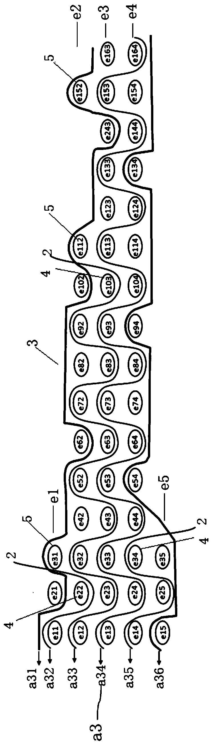 Variable thickness preform, composite component and yarn reduction method of variable thickness preform