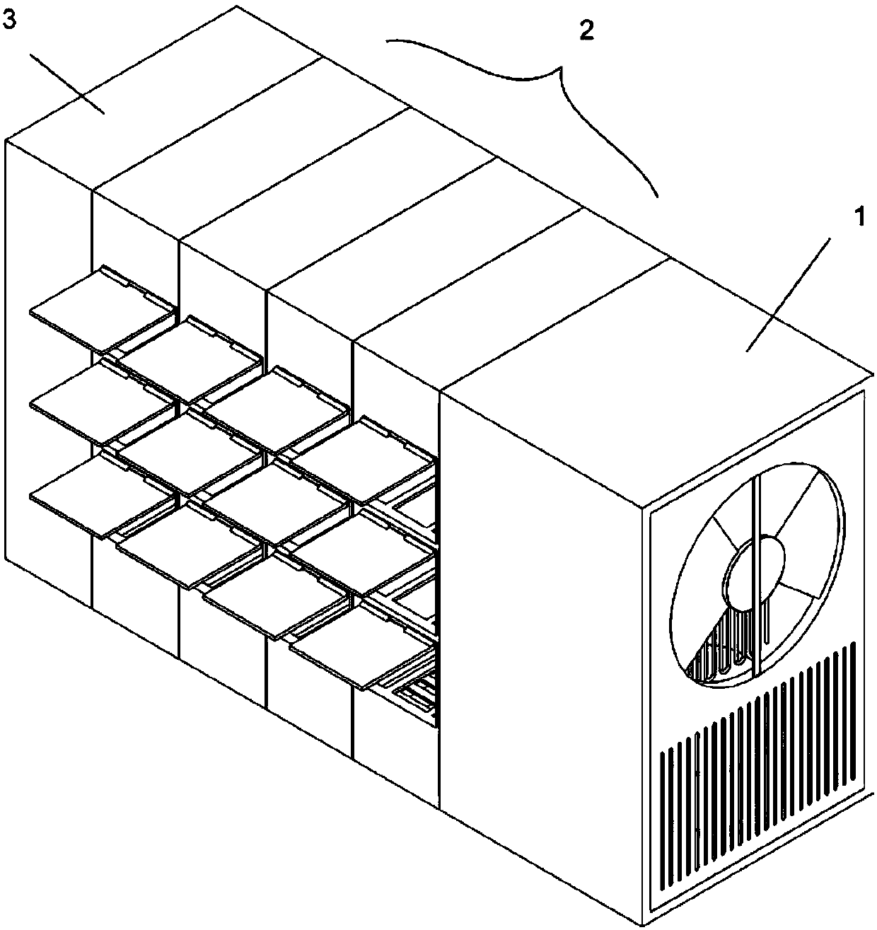 Method and equipment for keeping freshness of fresh food in selling