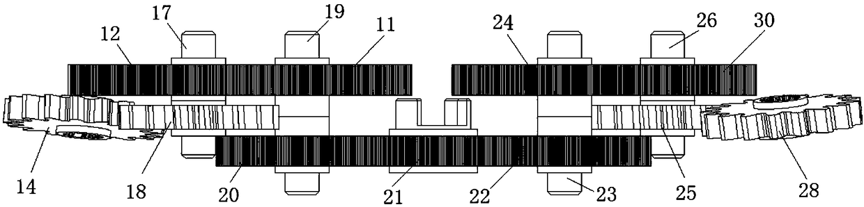 Wide and Narrow Row Transplanting Mechanism for Rice Pot Seedlings with Differential Gear System