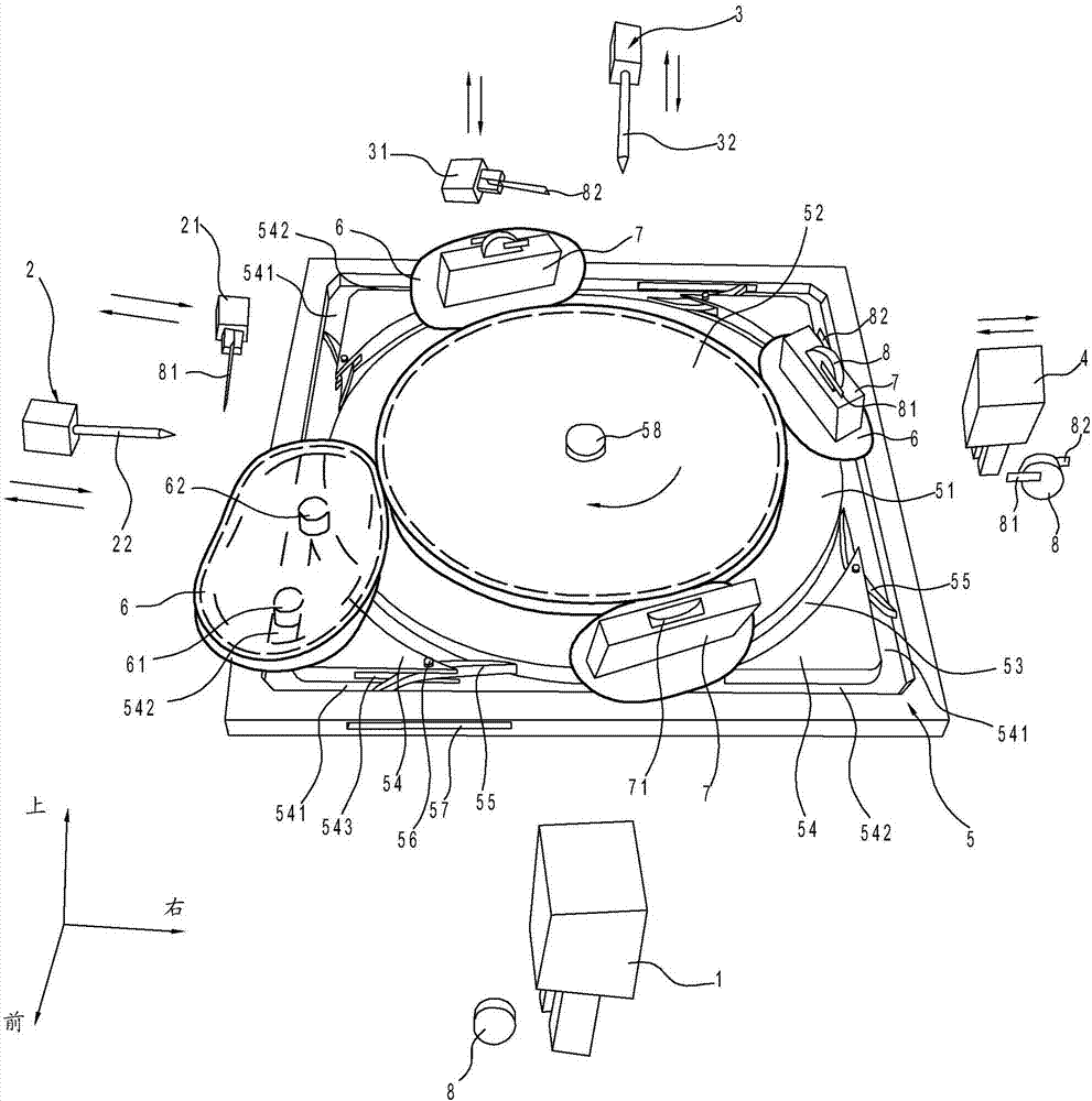 Direct spot welding device and method of button lithium battery