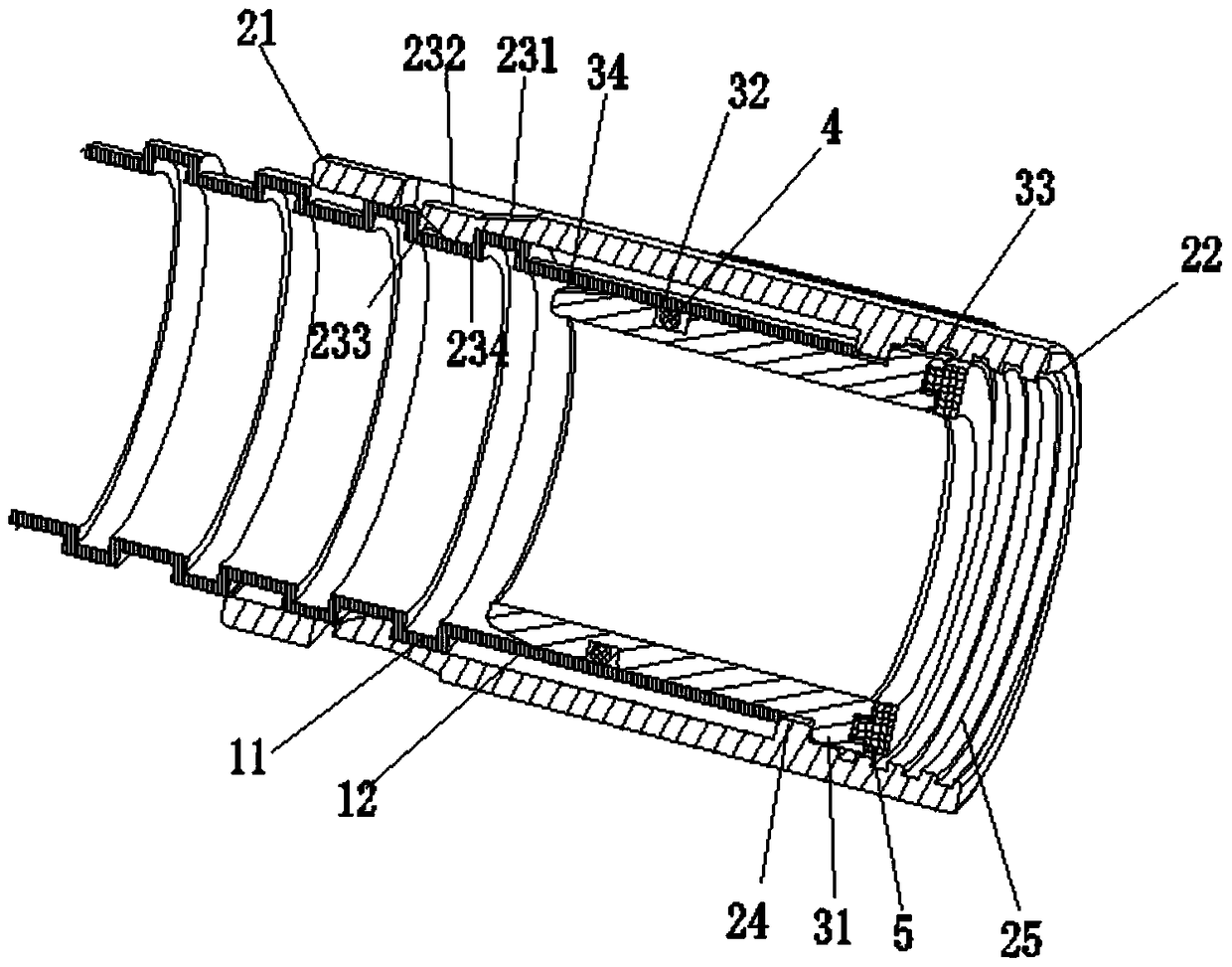 Fittings for corrugated hoses