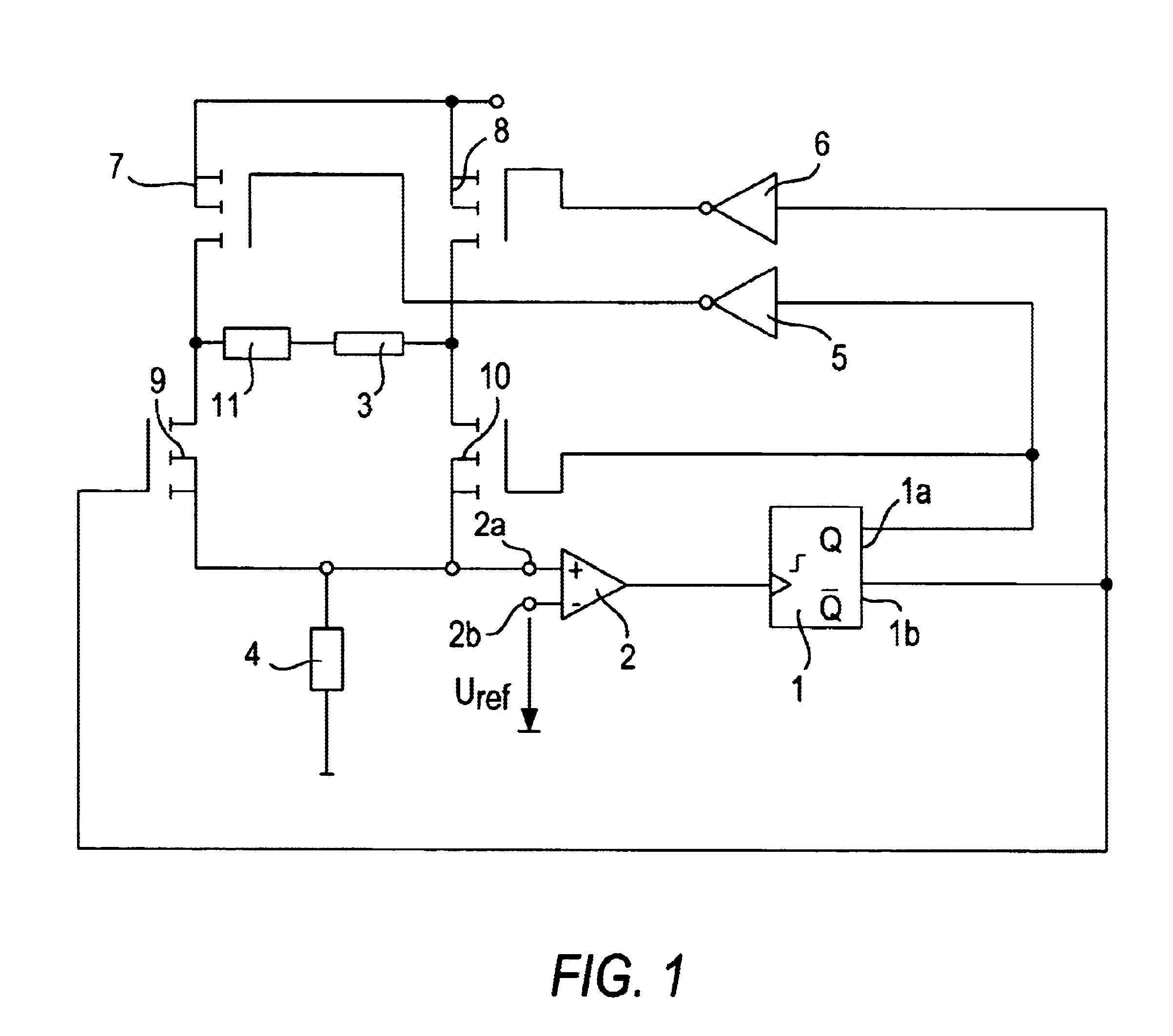 Circuit arrangement for generating square pulses and improved compensation current sensor using same