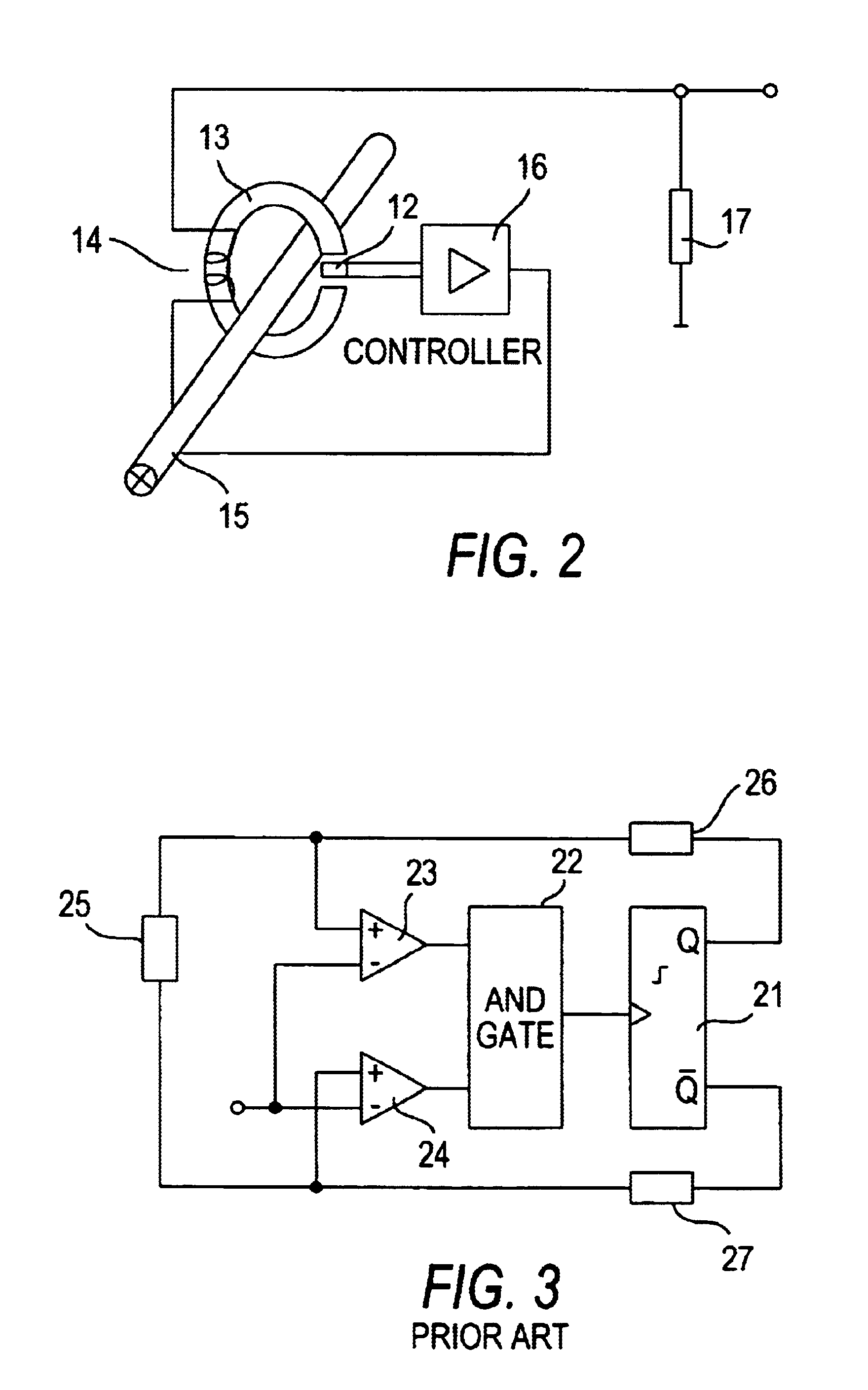 Circuit arrangement for generating square pulses and improved compensation current sensor using same