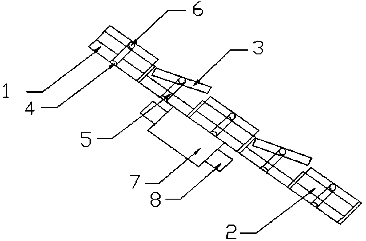 Environment-friendly angle-adjustable sectional roof solar cell panel