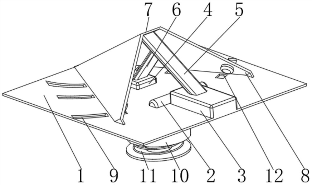 Mountain torrent vibration triggering diversion guide column