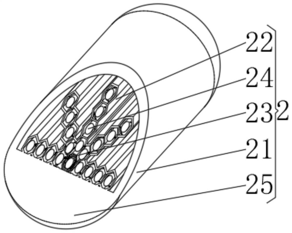 Mountain torrent vibration triggering diversion guide column