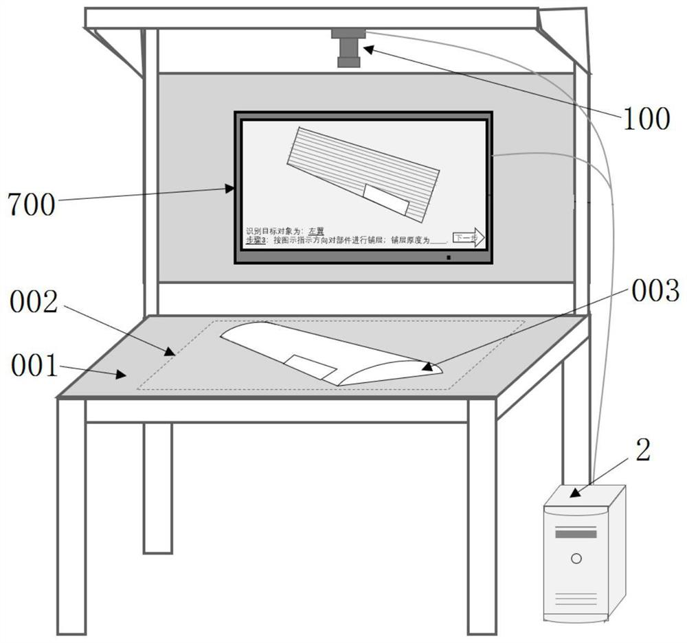 Augmented reality-based unmanned aerial vehicle part manual layering auxiliary system and method