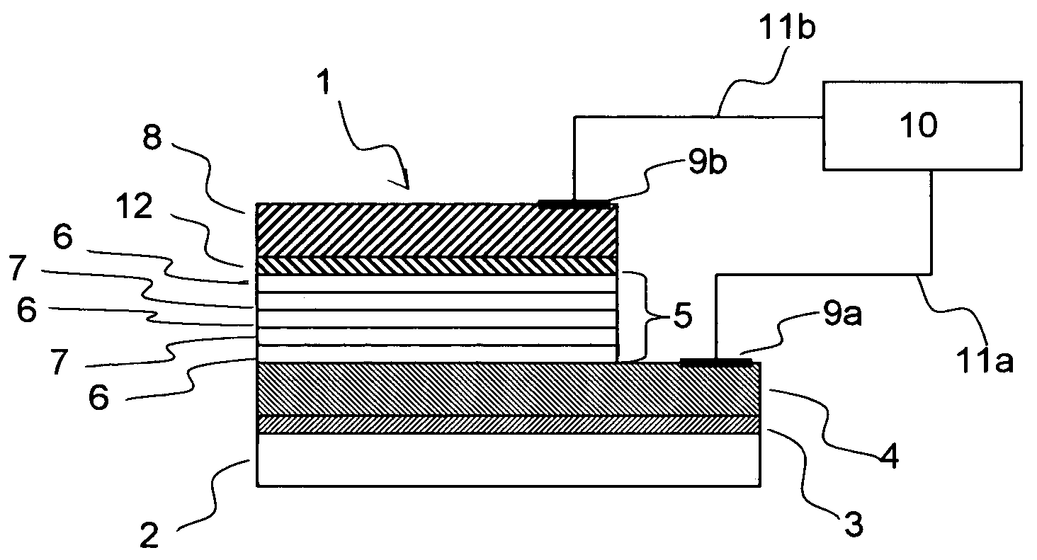 Infrared detector composed of group III-V nitrides