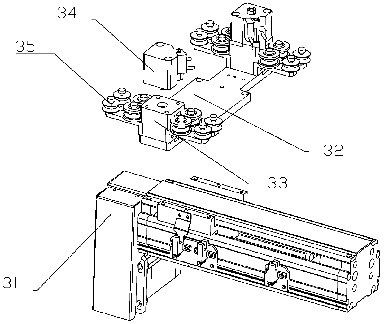 Right-angle bus bar for power distribution and production method and equipment thereof