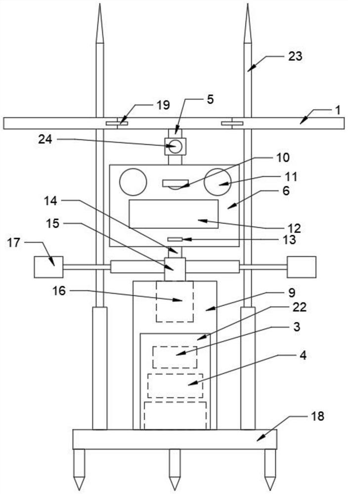 Solar light sensation strong sound bird repelling device based on infrared induction