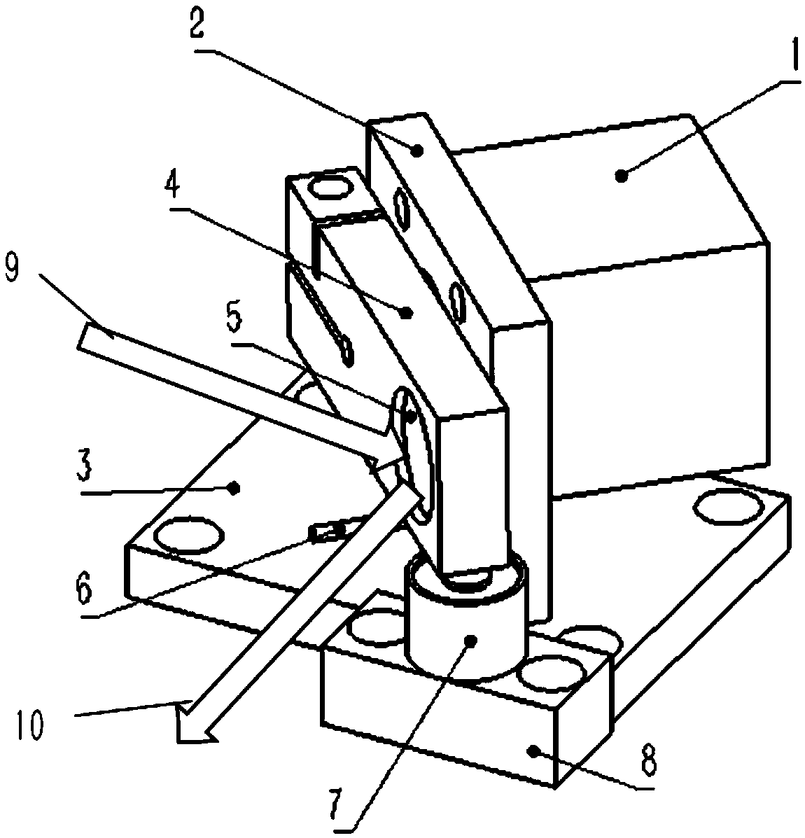 Optical path switching device and switching method for optical shutter of high-power optical fiber laser