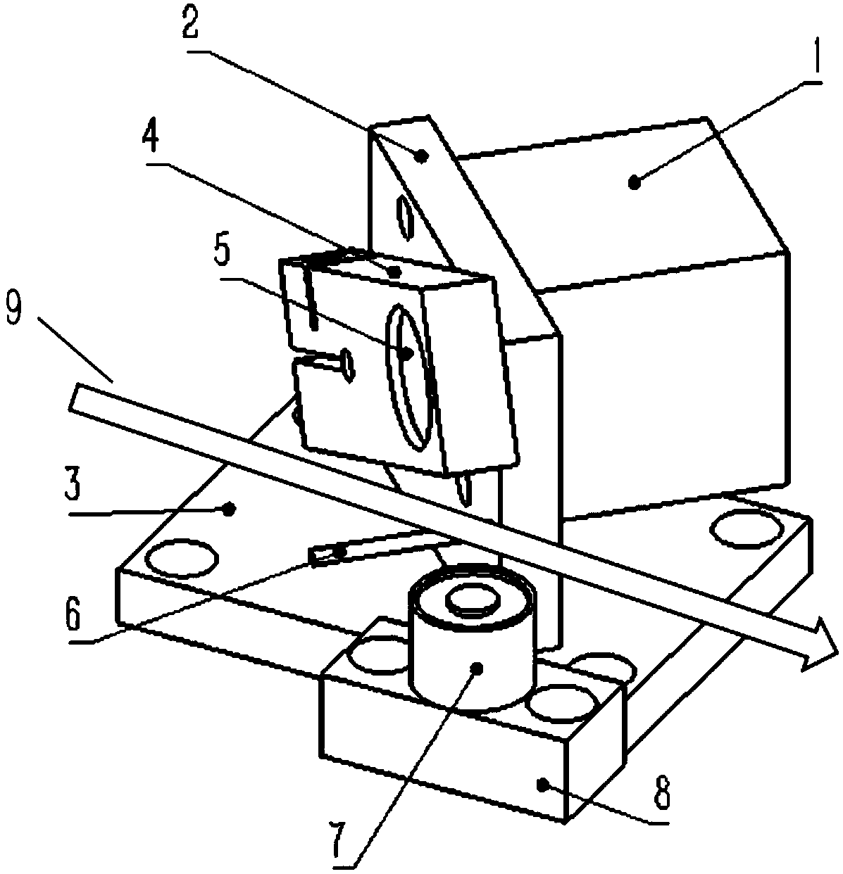 Optical path switching device and switching method for optical shutter of high-power optical fiber laser