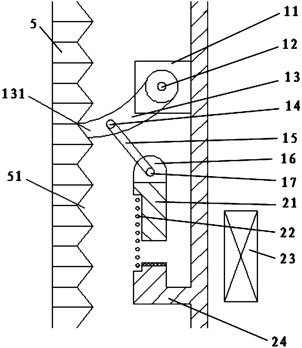 A Device for Preventing Reactor Bombing Rod Accidents