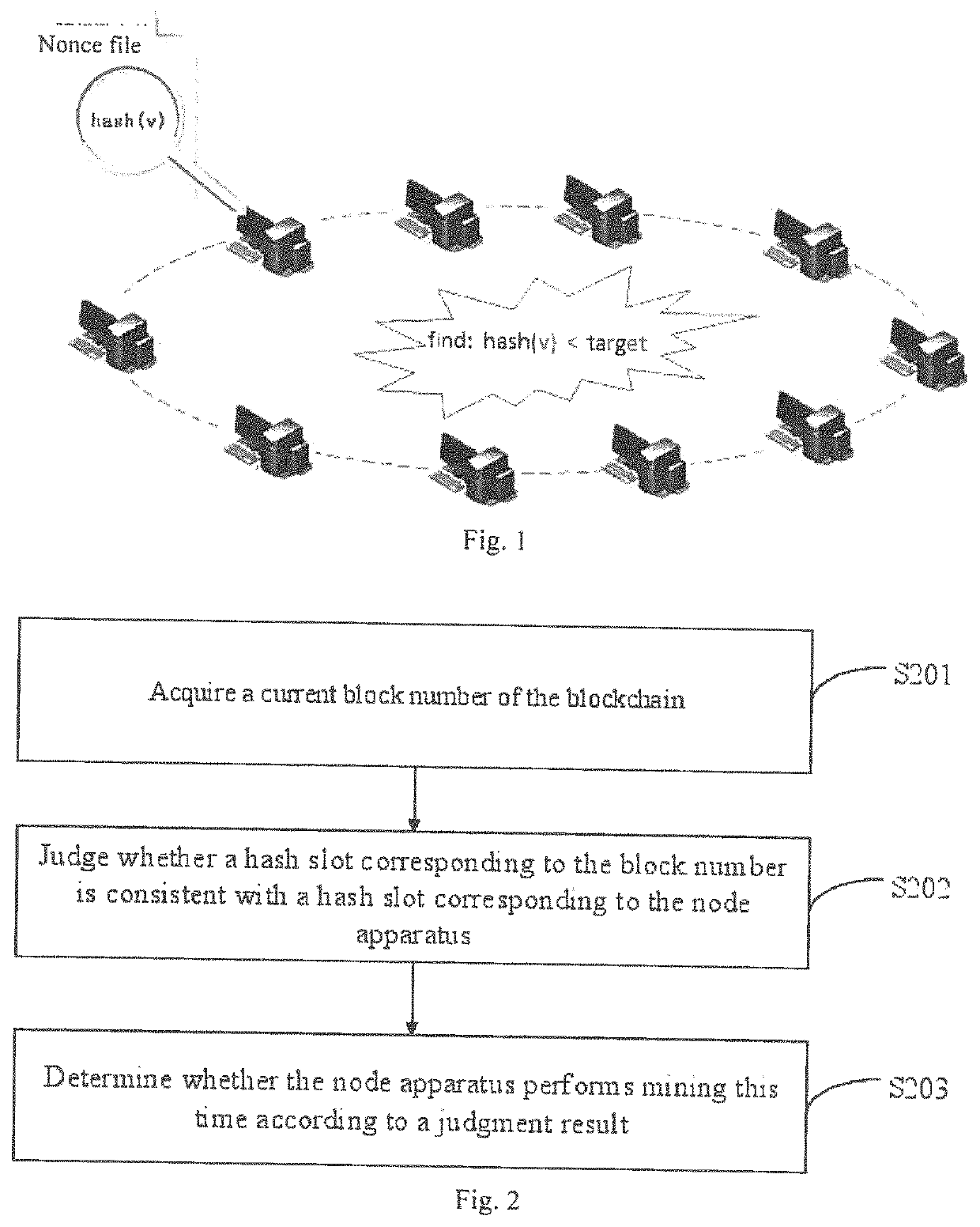 Block chain mining method, device, and node apparatus