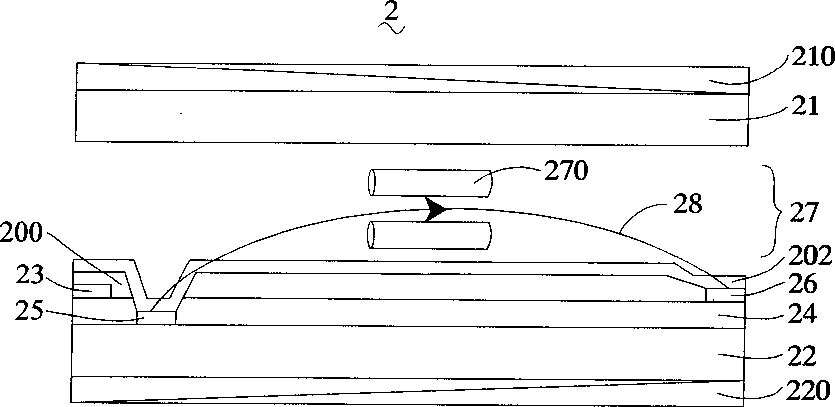 Active matrix type liquid crystal display device