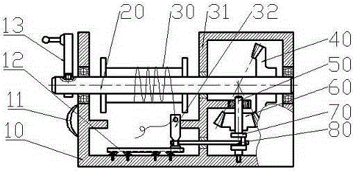 Automatic line distribution and collecting device