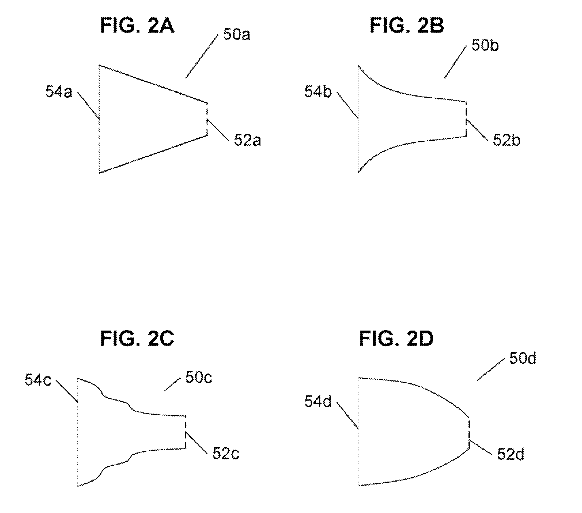 Optical fiber  mode coupling device, having an optimized fiber interface and method of fabrication thereof