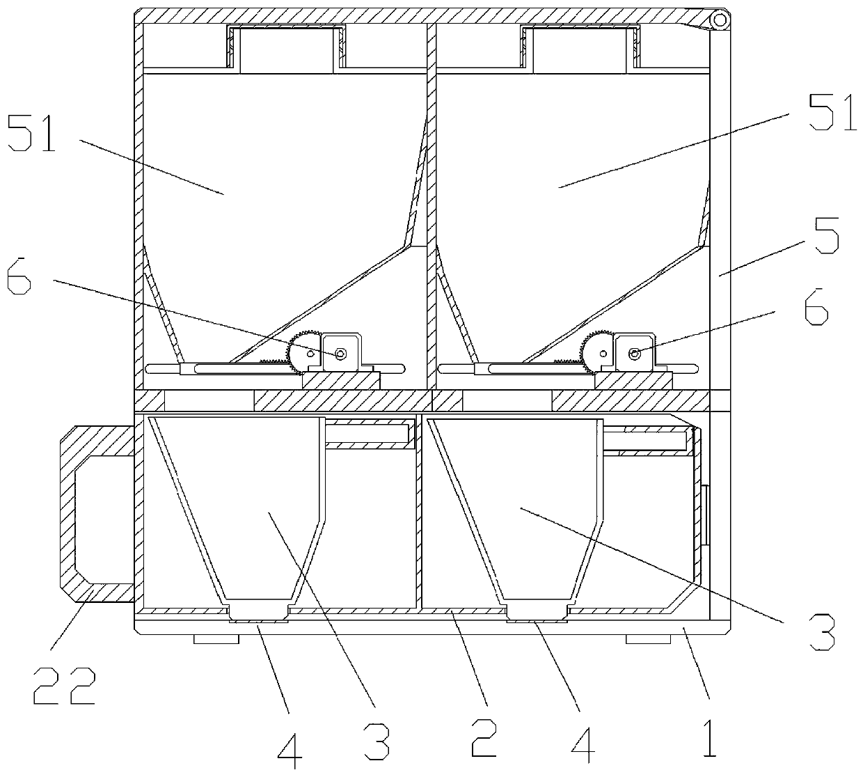 Material receiving and weight measuring mechanism, seasoning machine and control method thereof