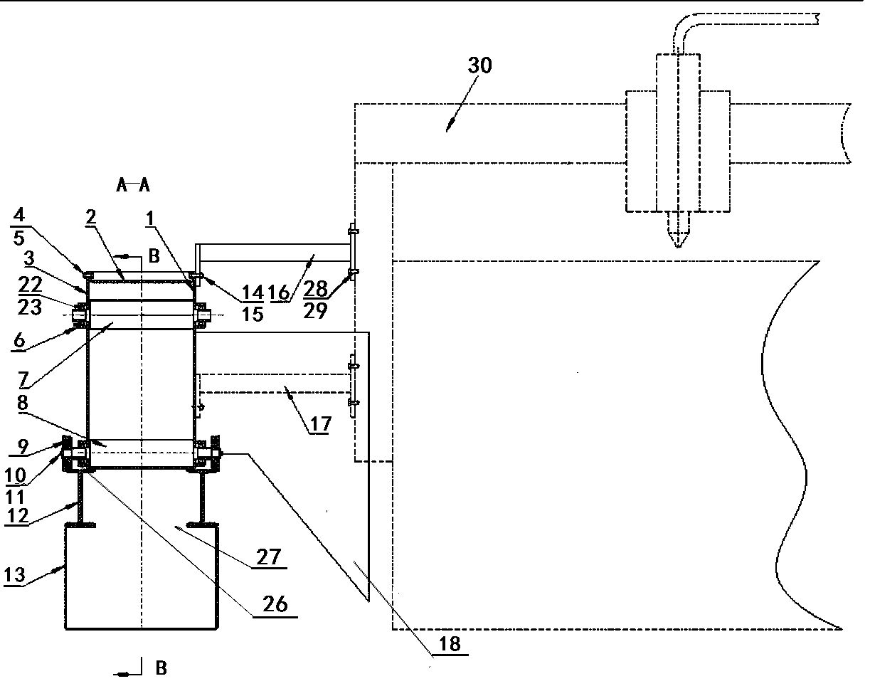 Movable smoke dust collecting and treatment device