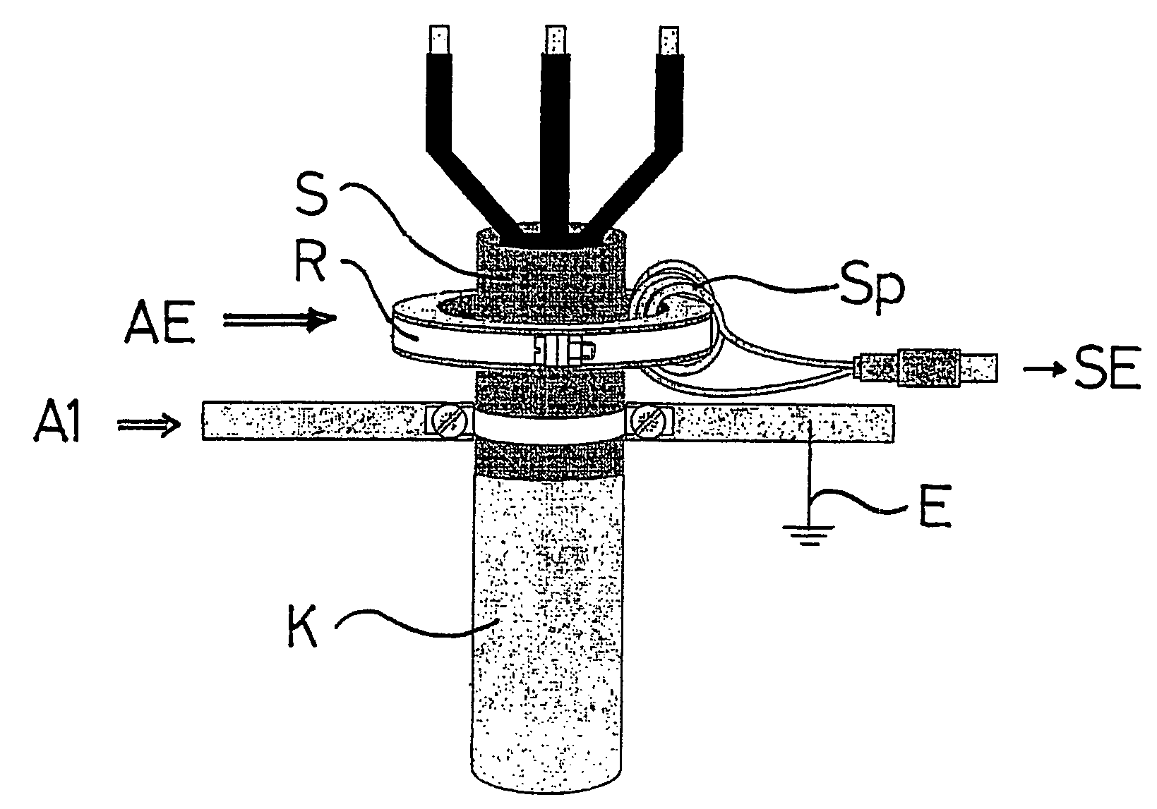 Inductive coupling circuit and telecommunication method by sheathed cables of an electrical current distribution network