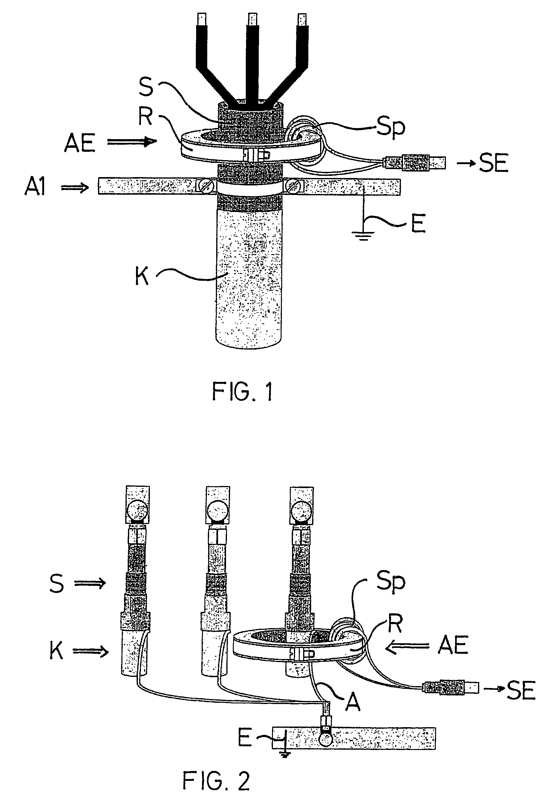 Inductive coupling circuit and telecommunication method by sheathed cables of an electrical current distribution network