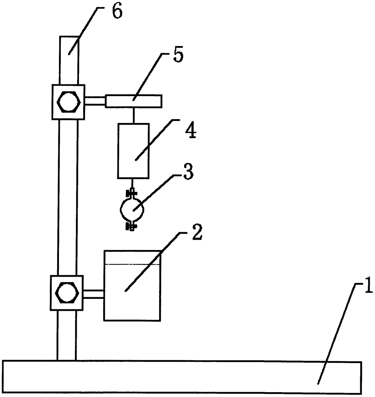 Solid density measurement platform based on spring balance