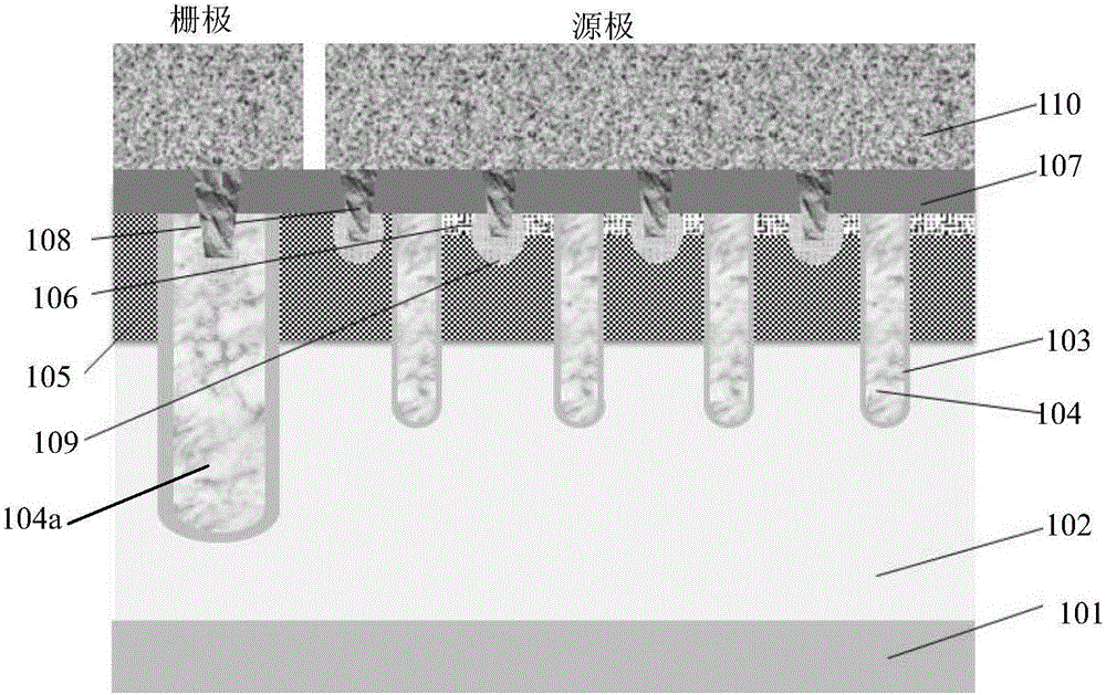 Manufacturing method for groove grid power device and structure