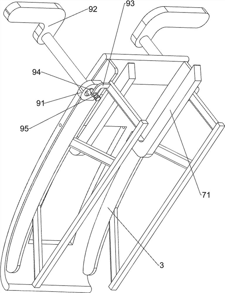 Sit-up training device for sports