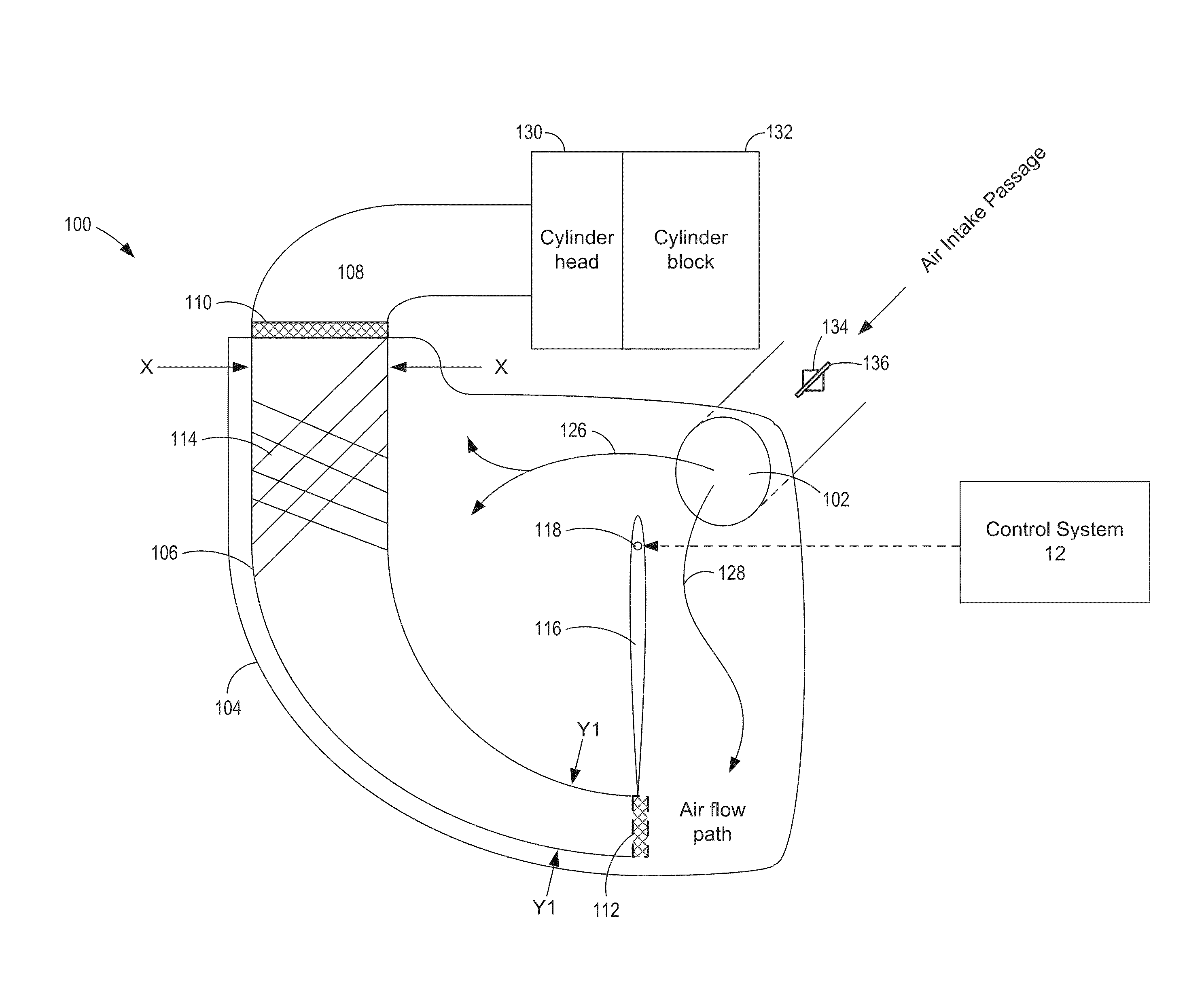 Air trap variable manifold runners