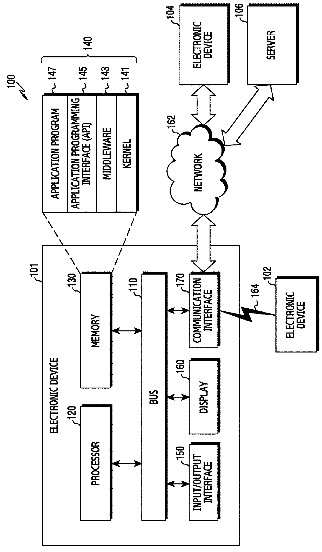 Method for determining movement location based on movement of external object and electronic device for the same